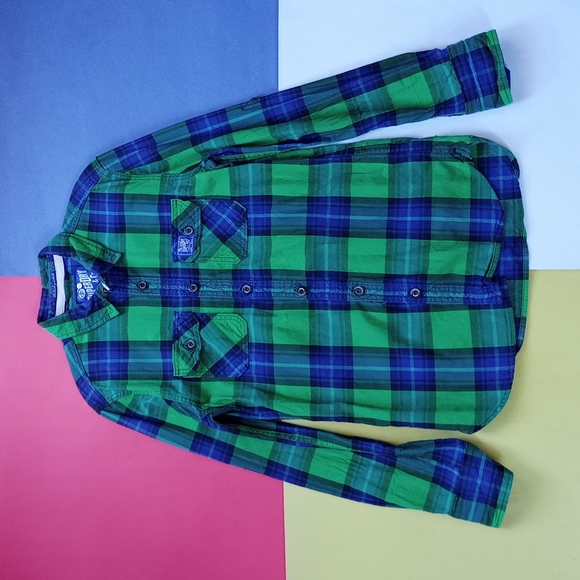 Exclusive Superdry & Co. Japan Organic Cotton Heritage Lumberjack Plaid Shirt